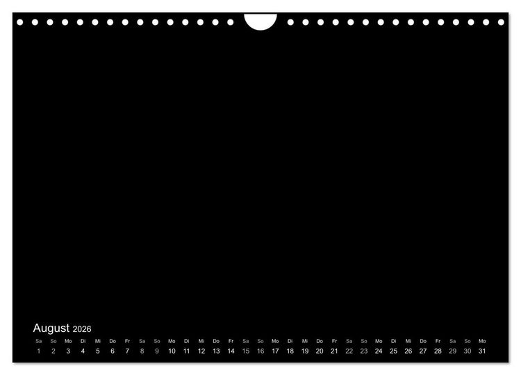 Produktbild: Bastelkalender: DIY Kreativ-Kalender -schwarz- (Wandkalender 2026 DIN A4 quer), CALVENDO Monatskalender