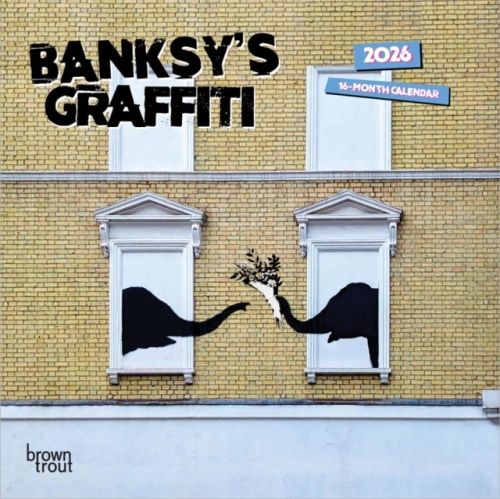 Produktbild: Banksy's Graffiti Official 2026 7 X 14 Inch (Hanging) Monthly Mini Wall Calendar