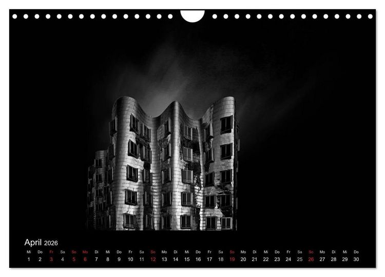 Produktbild: Black-Schwarz-Noir 2026 (Wandkalender 2026 DIN A4 quer), CALVENDO Monatskalender
