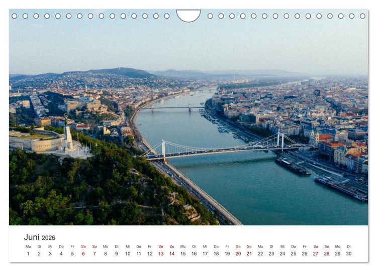 Produktbild: Budapest - Ungarns einzigartige Hauptstadt an der Donau. (Wandkalender 2026 DIN A4 quer), CALVENDO Monatskalender