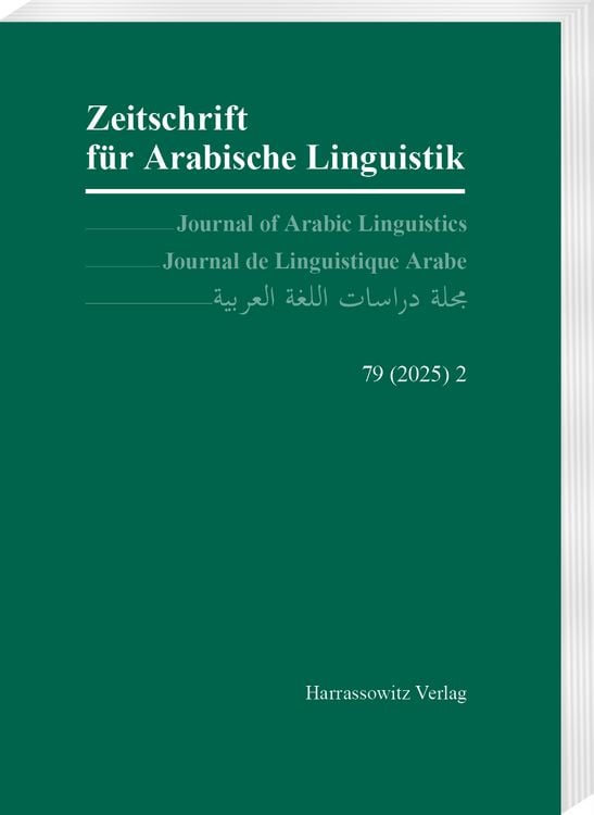 Produktbild: Zeitschrift f&uuml;r Arabische Linguistik 79 (2025) 2