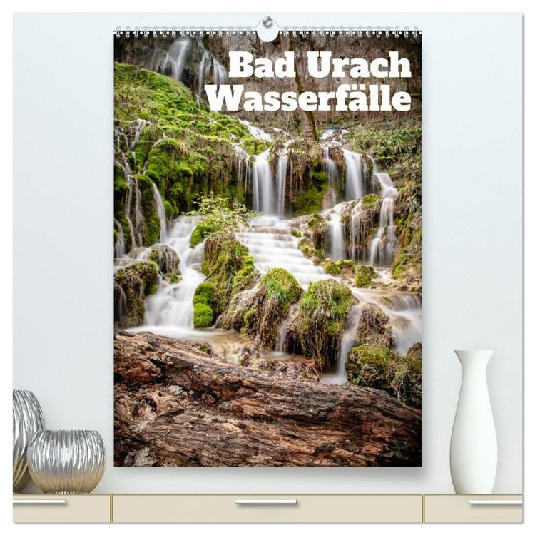 Produktbild: Bad Urach Wasserf&auml;lle (hochwertiger Premium Wandkalender 2026 DIN A2 hoch), Kunstdruck in Hochglanz