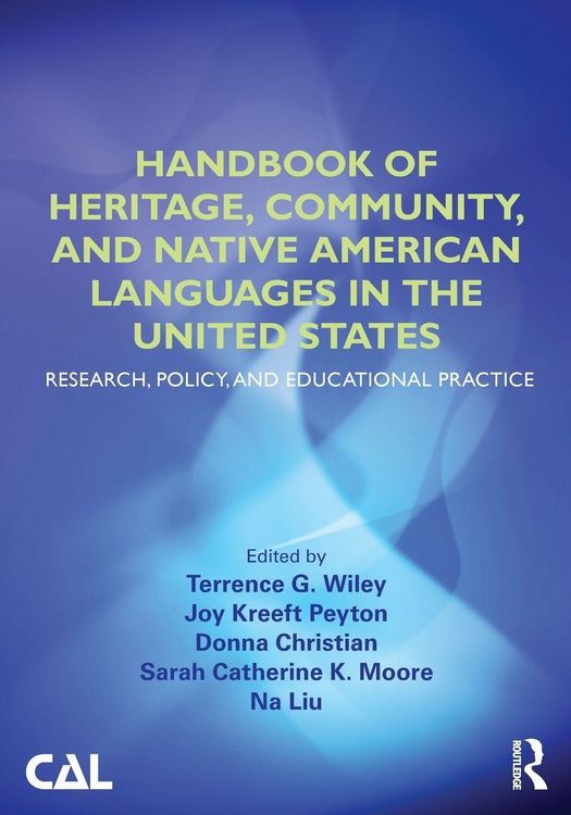 Produktbild: Handbook of Heritage, Community, and Native American Languages in the United States