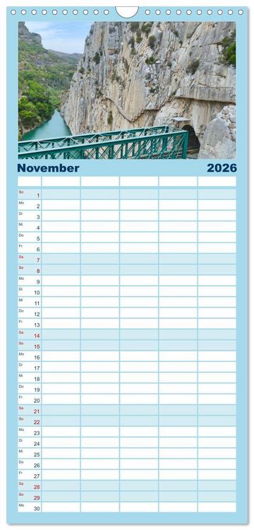 Produktbild: Familienplaner 2026 - Andalusien, Architektur und Tradition mit 5 Spalten (Wandkalender, 21 x 45 cm) CALVENDO