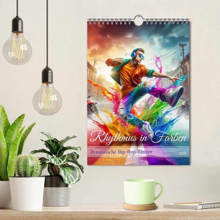 Produktbild: Rhythmus in Farben - Dynamische Hip-Hop-T&auml;nzer (Wandkalender 2026 DIN A4 hoch), CALVENDO Monatskalender