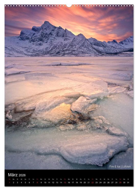 Produktbild: Northern Norway (hochwertiger Premium Wandkalender 2026 DIN A2 hoch), Kunstdruck in Hochglanz