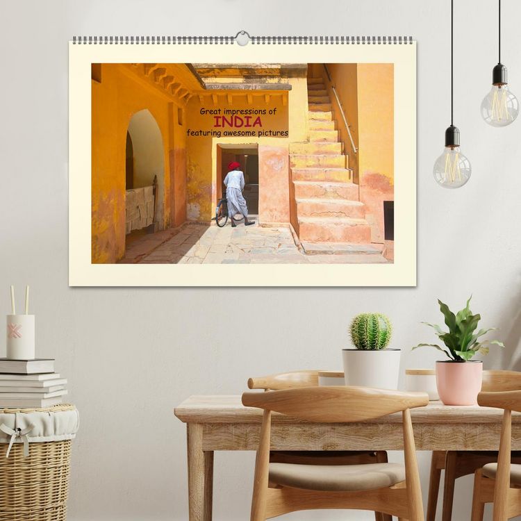 Produktbild: Great impressions of INDIA featuring awesome pictures (Wall Calendar 2026 DIN A2 landscape), CALVENDO 12 Month Wall Calendar