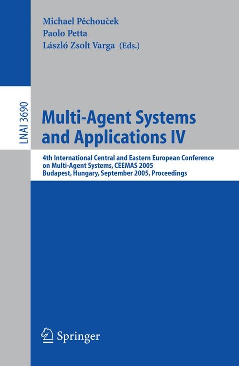 Produktbild: Multi-Agent Systems and Applications IV
