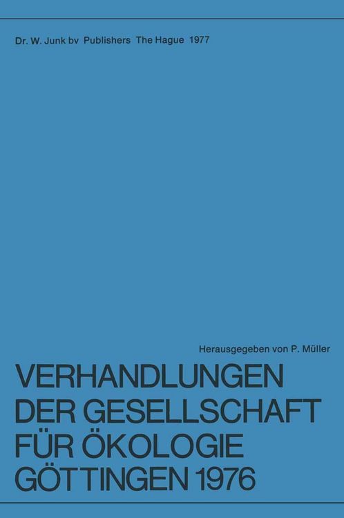 Produktbild: Verhandlungen der Gesellschaft f&uuml;r &Ouml;kologie, G&ouml;ttingen 1976