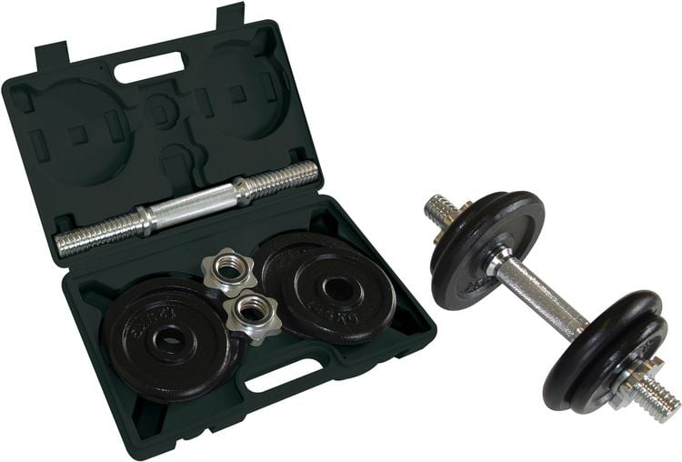 Produktbild: KURZ-HANTELSET 10kg im ABS-Kunststoffkoffer,