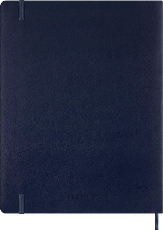 Produktbild: Moleskine 15 Monate Essential Wochenkalender 2026/2027, 1 Wo = 2 Seiten, vertikal, XXL, fester Einband, Saphirblau