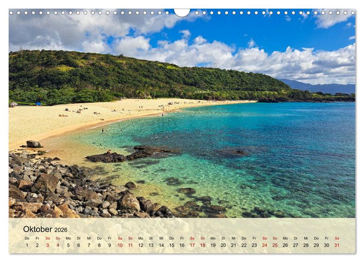 Produktbild: Hawaii - Eindr&uuml;cke von Big Island, Kauai & Oahu (Wandkalender 2026 DIN A3 quer), CALVENDO Monatskalender