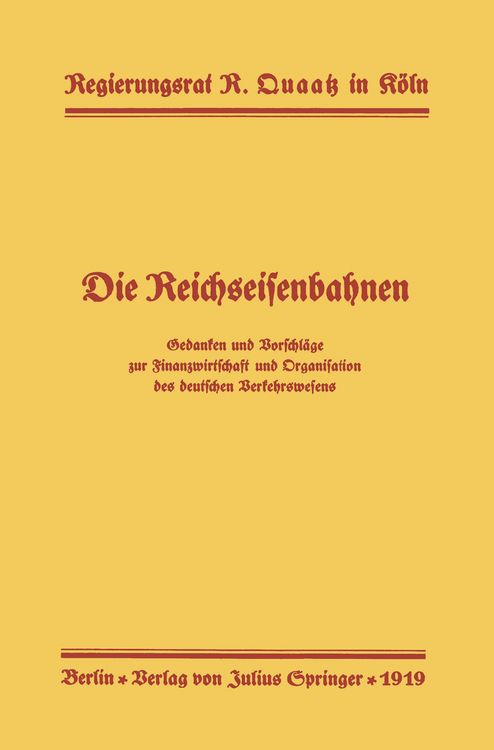 Produktbild: Die Reichseisenbahnen