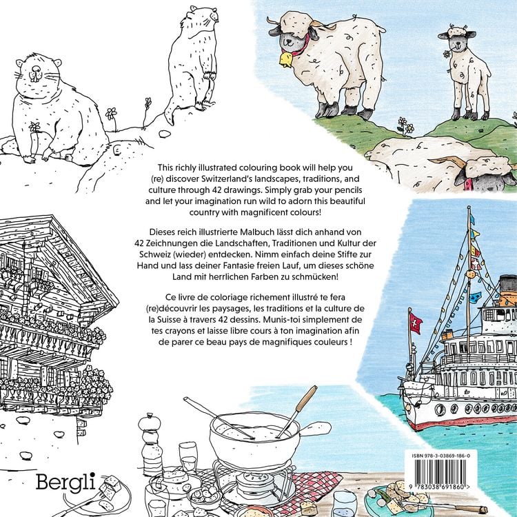 Produktbild: The Swiss Colouring Book