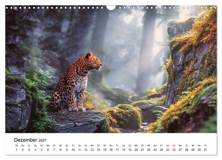 Produktbild: Gefleckte Schatten - Im Bann der Leoparden (Wandkalender 2027 DIN A3 quer), CALVENDO Monatskalender