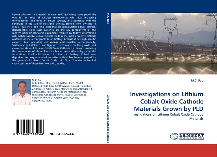 Produktbild: Investigations on Lithium Cobalt Oxide Cathode Materials Grown by PLD