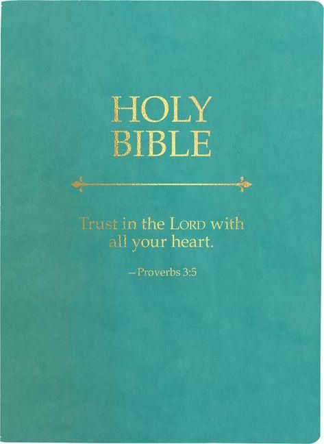 Produktbild: Kjver Holy Bible, Trust in the Lord Life Verse Edition, Large Print, Coastal Blue Ultrasoft