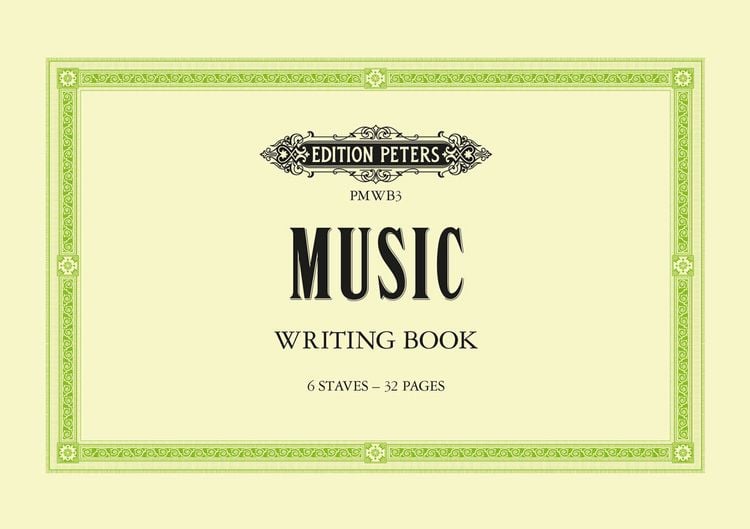 Produktbild: Music Writing Book: A5 landscape 6-stave