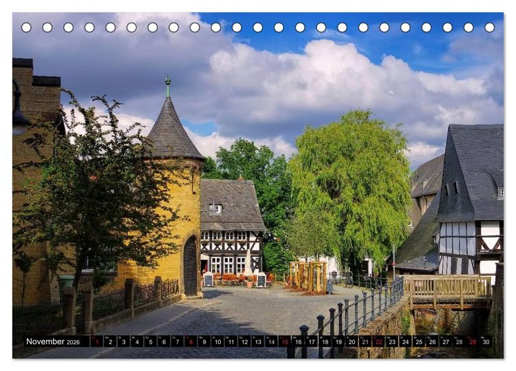 Produktbild: Goslar - Hanse- und Kaiserstadt im Harz (Tischkalender 2026 DIN A5 quer), CALVENDO Monatskalender