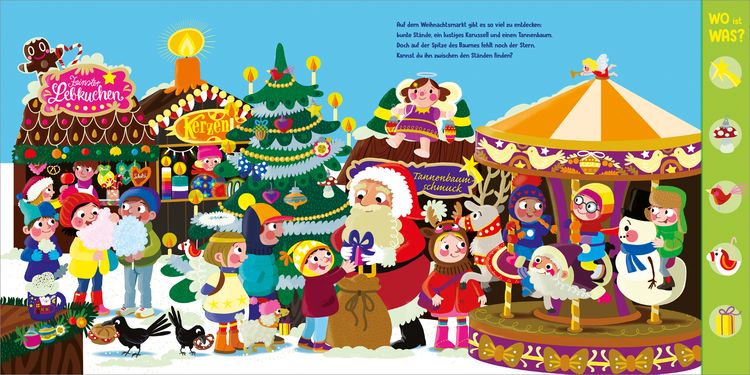 Produktbild: WO ist WAS? Wimmelige Weihnachten. Pappebuch f&uuml;r Kinder ab 2 Jahren