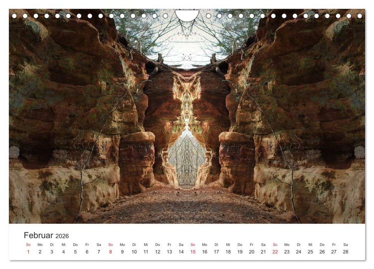 Produktbild: Spiegelwelten - Natur anders sehen (Wandkalender 2026 DIN A4 quer), CALVENDO Monatskalender