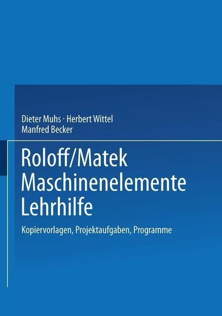 Produktbild: Roloff/Matek Maschinenelemente Lehrhilfe