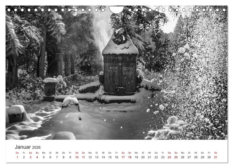 Produktbild: Wachgek&uuml;sst - Vom Zauber der Vergangenheit - S&uuml;dwestkirchhof Stahnsdorf (Wandkalender 2026 DIN A4 quer), CALVENDO Monatskalender