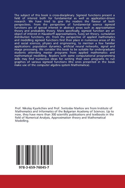 Produktbild: Sigmoid Functions: Some Approximation and Modelling Aspects