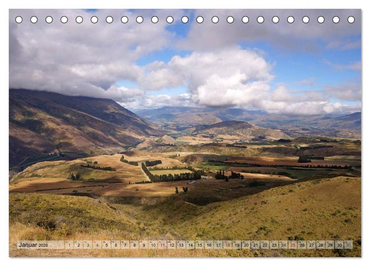 Produktbild: Kia ora, Aotearoa - Wunderbares Neuseeland (Tischkalender 2026 DIN A5 quer), CALVENDO Monatskalender