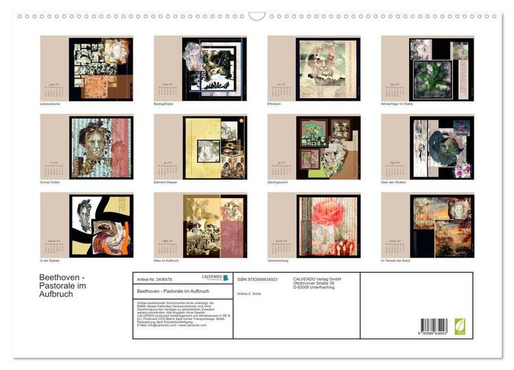 Produktbild: Beethoven - Pastorale im Aufbruch (Wandkalender 2027 DIN A2 quer), CALVENDO Monatskalender