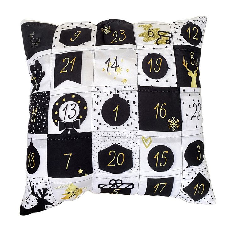 Produktbild: Adventkalenderkissen - Black/White