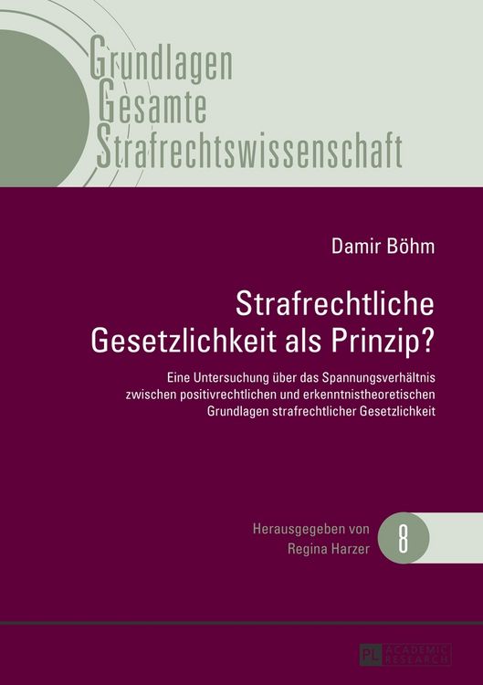 Produktbild: Strafrechtliche Gesetzlichkeit als Prinzip?