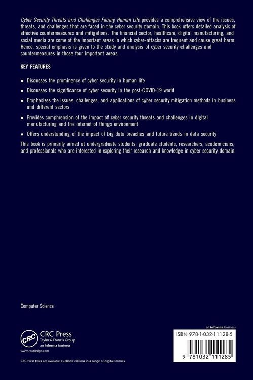 Produktbild: Cyber Security Threats and Challenges Facing Human Life