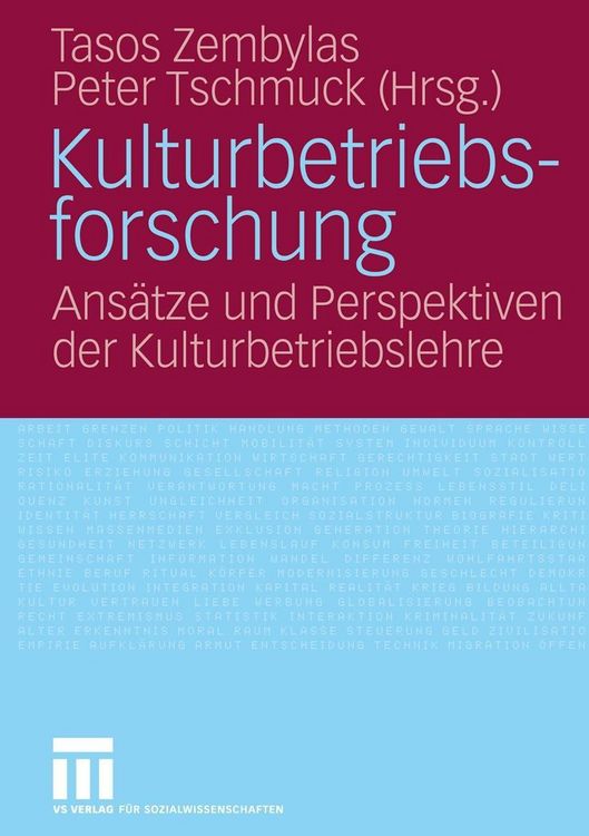 Produktbild: Kulturbetriebsforschung