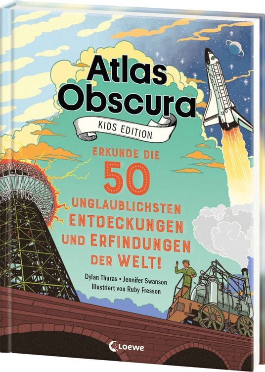 Produktbild: Atlas Obscura Kids Edition - Erkunde die 50 unglaublichsten Entdeckungen und Erfindungen der Welt!