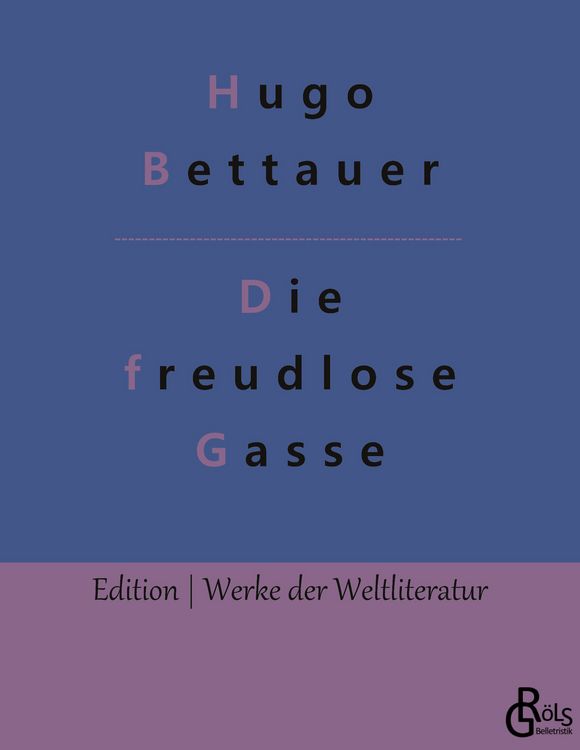 Produktbild: Die freudlose Gasse