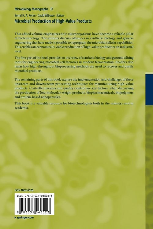 Produktbild: Microbial Production of High-Value Products