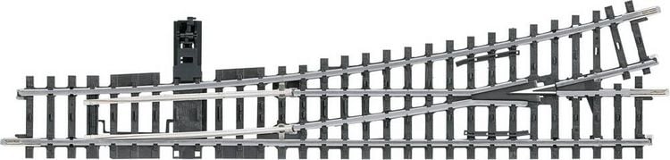 Produktbild: M&auml;rklin H0 K-Gleis (ohne Bettung) 22715 Weiche, links 225mm 1St.