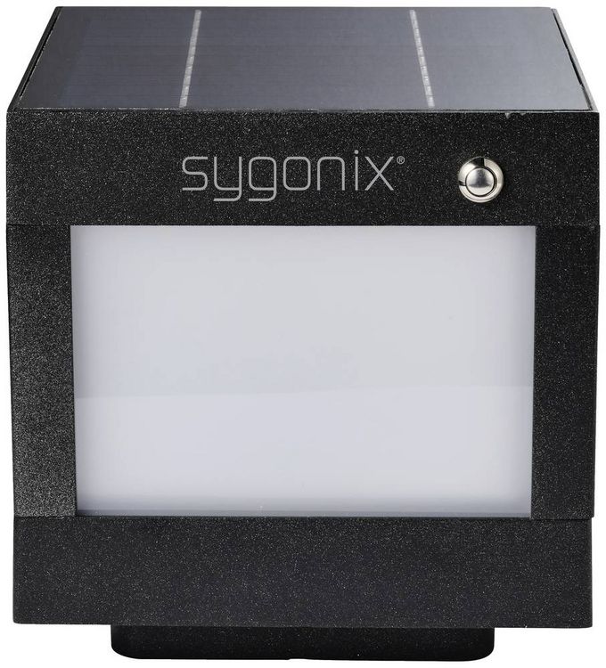 Produktbild: Sygonix SY-5593808 Solar-Außenwandleuchte SMD LED LED fest eingebaut 3W Schwarz