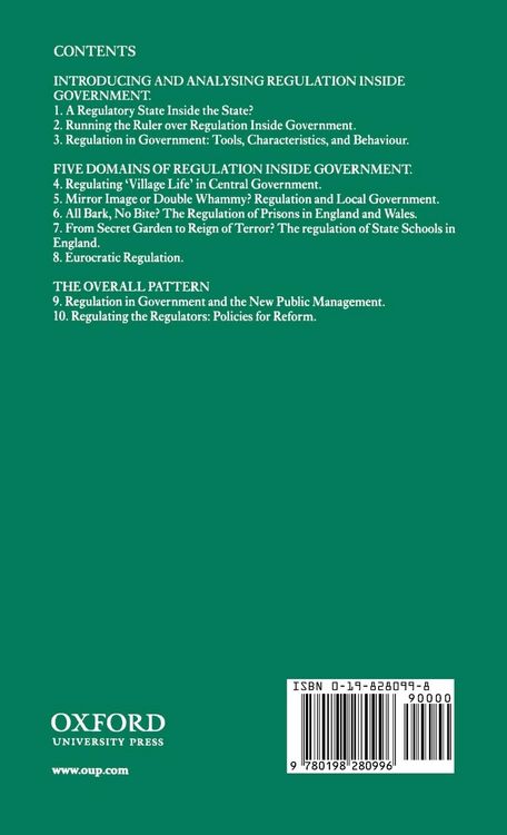 Produktbild: Regulation Inside Government