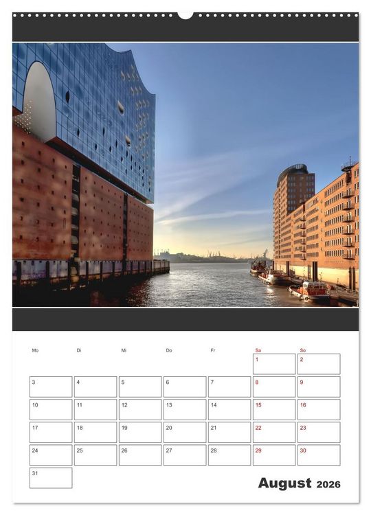 Produktbild: Wahrzeichen Elphi (Wandkalender 2026 DIN A2 hoch), CALVENDO Monatskalender
