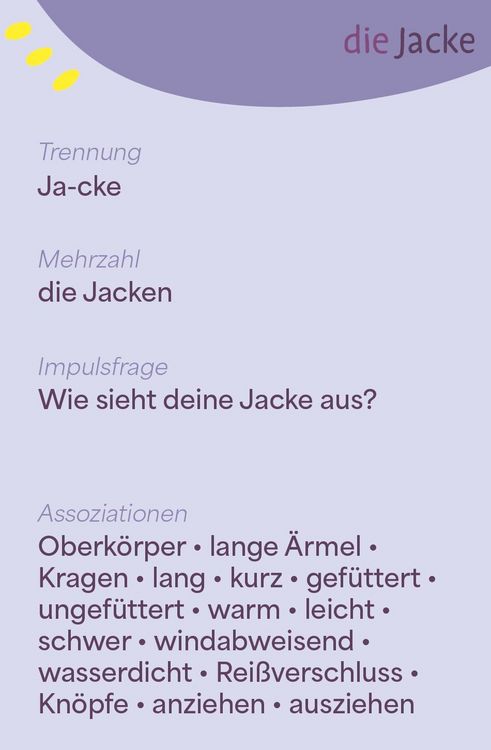 Produktbild: Wortschatzk&auml;rtchen: Kleidung
