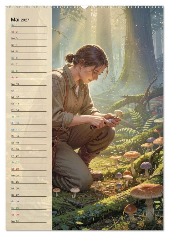 Produktbild: Pilze wie im M&auml;rchen (Wandkalender 2027 DIN A2 hoch), CALVENDO Monatskalender