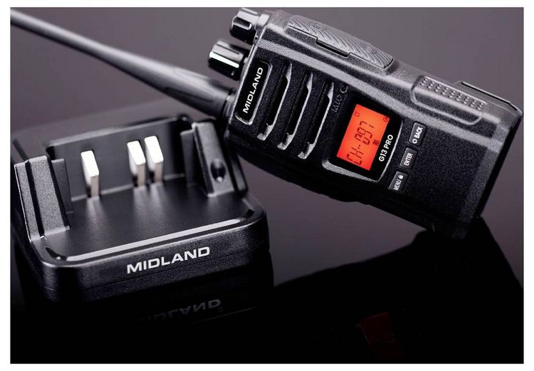 Produktbild: Midland G13 PRO PMR446 + LPD Funkger&auml;t, C1668 PMR-Handfunkger&auml;t