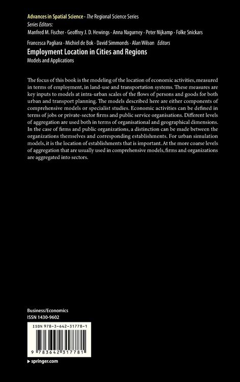 Produktbild: Employment Location in Cities and Regions