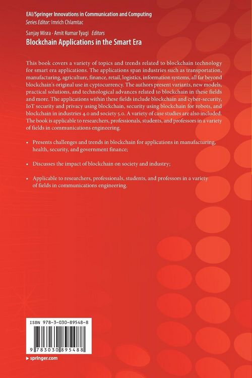 Produktbild: Blockchain Applications in the Smart Era