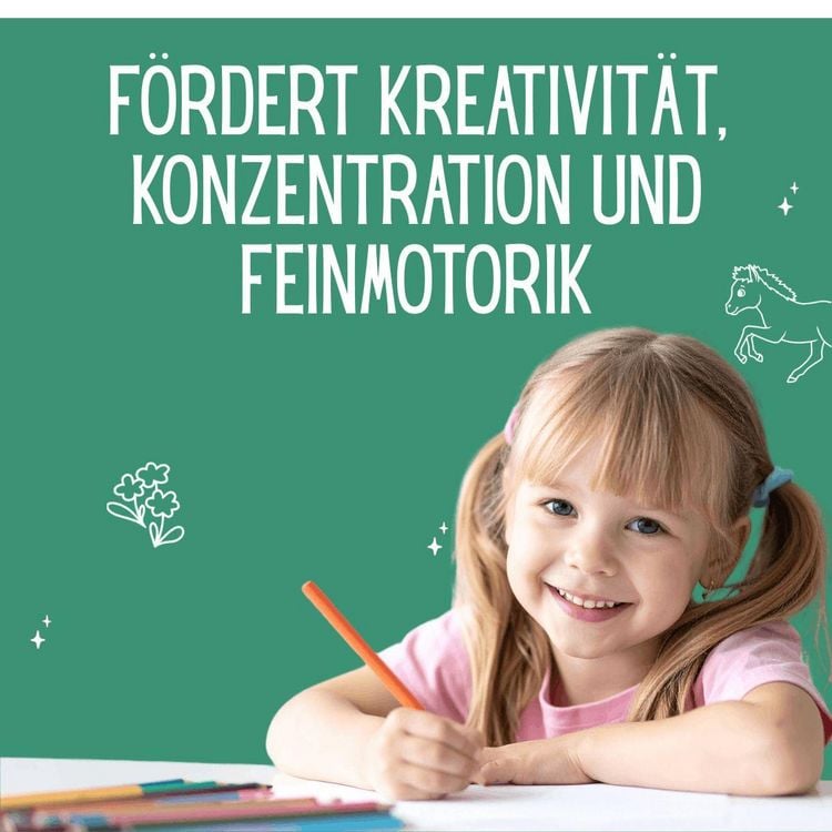 Produktbild: Zauberpapier Malbuch Pferde