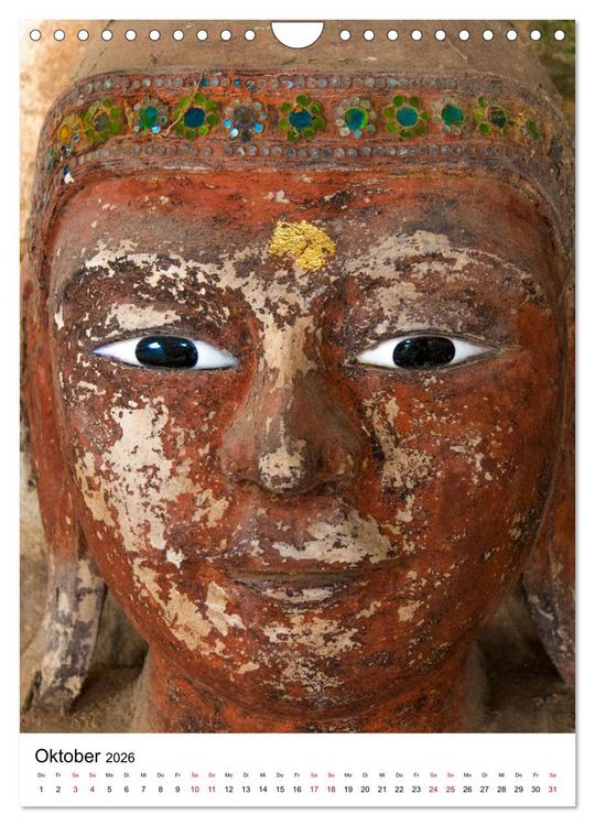 Produktbild: Buddhas im Gl&uuml;ck (Wandkalender 2026 DIN A4 hoch), CALVENDO Monatskalender