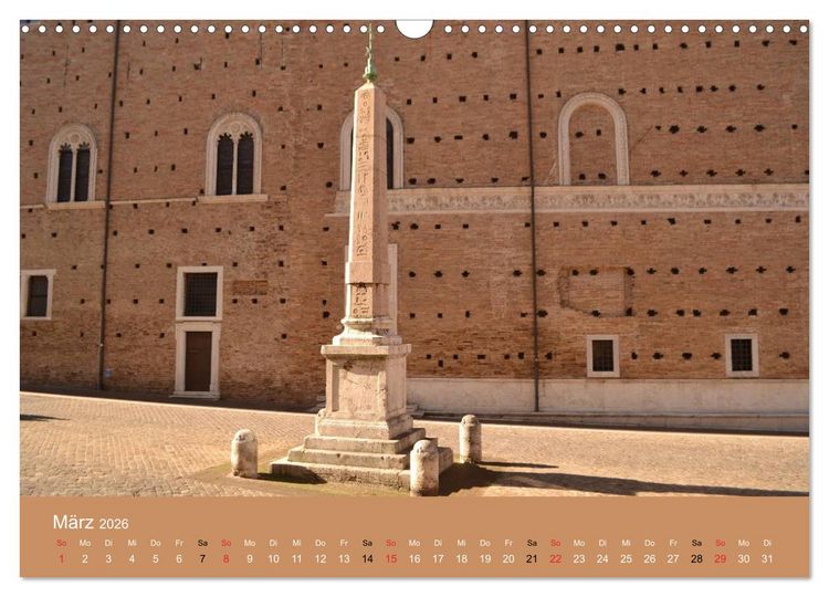 Produktbild: Urbino - Ein Spaziergang durch die Renaissance-Stadt in den Marken (Wandkalender 2026 DIN A3 quer), CALVENDO Monatskalender