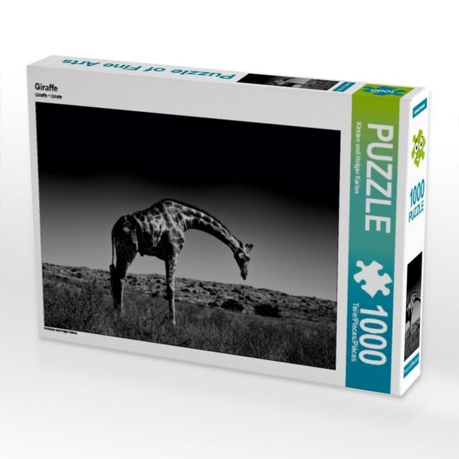 Produktbild: CALVENDO Puzzle Giraffe | 1000 Teile Lege-Gr&ouml;&szlig;e 64x48cm Foto-Puzzle f&uuml;r gl&uuml;ckliche Stunden